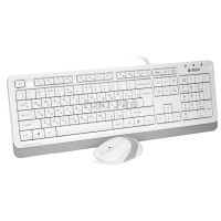 A4-Tech F1010 - USB Проводной комплект мышки и клавиатуры (Black - White)