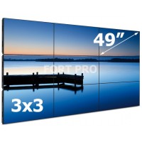 Видеостена LCD FP-3x3 "49" диагональ